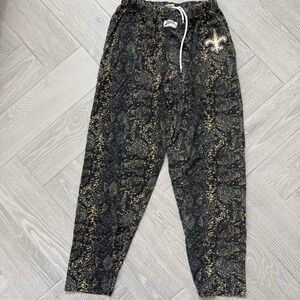 Zubaz NFL Unisex Adult New Orleans Saints Pants Size XL